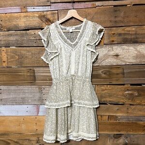 Chelsea & Violet Yellow Floral Mini Dress